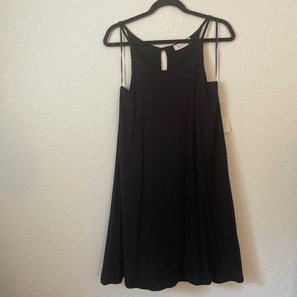 NWT LBD Black Lined Summer Dress